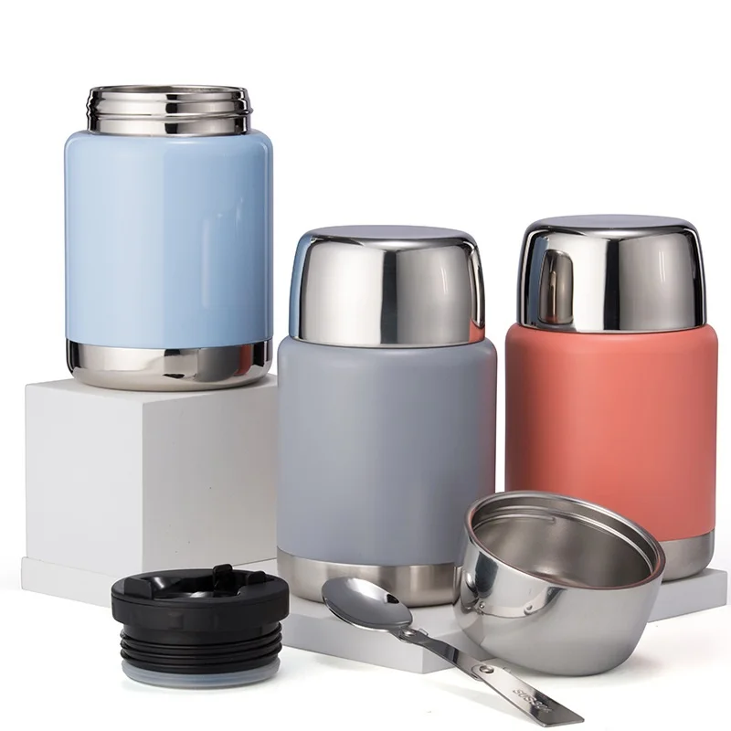 

Stainless Steel Food Jar 500ml 750ml Best Seller Stainless Steel Double Wall Vacuum Food Jar, Customized color acceptable