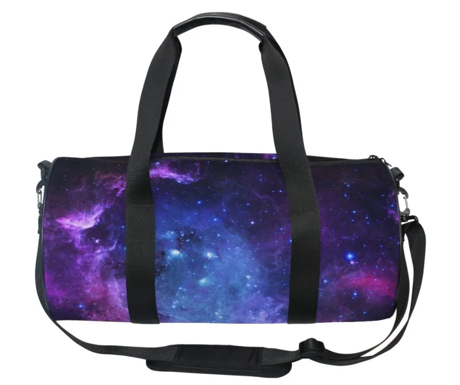 

New Trendy Custom Galaxy Outdoor Weekend Overnight Spend The Night Duffle Bag With Logo Travel Bags