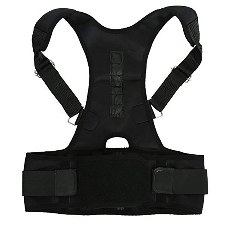

Magnetic Back Posture Corrector Shoulder Back Support Posture Correction Belt For Lumbar Back Clavicle Support Brace, Black