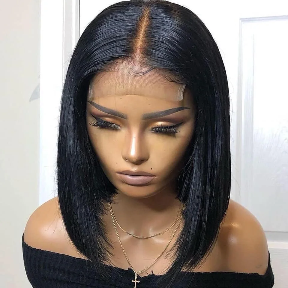 

Dorpshipping Straight Bob Wig short bob 100% Human Wigs wig human hair wavy 13x4 lace frontal BOB