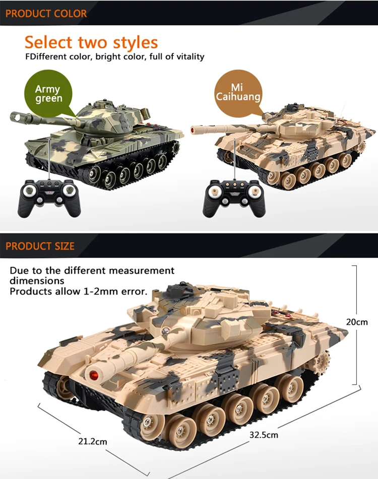 rc tank battle toy