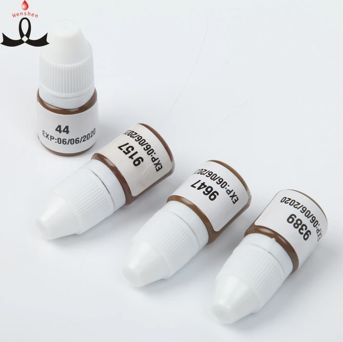 

Free Sample Permanent Makeup Pigment Microshading Tattoo Ink Microblading Pigments Waterproof tattoo pigment, 38 colors