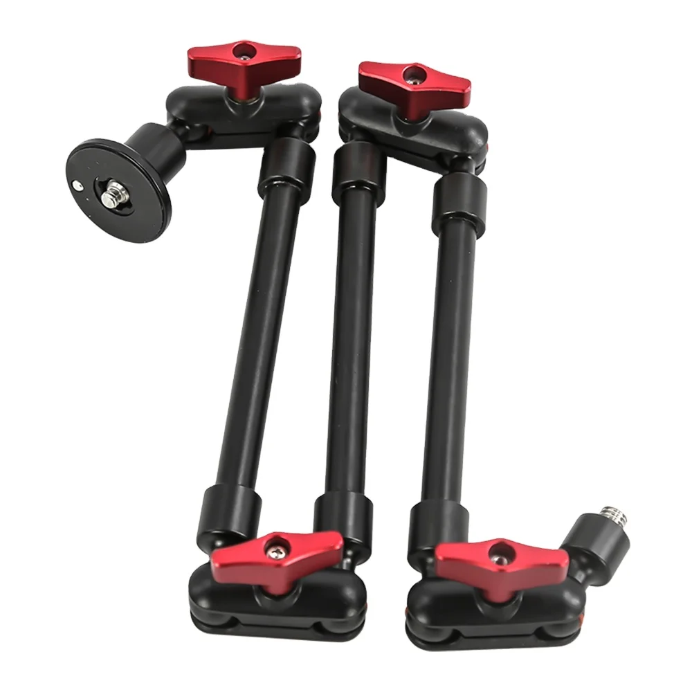 

Aluminum alloy multifunction universal magic arm with 1/4 screw and ball head other camera accessories, Black