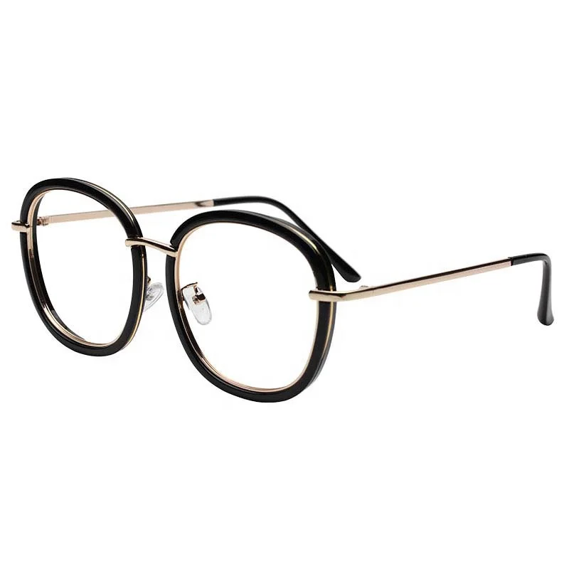 

Full Rim Customized High Quality Acetate & Metal Eyewear Glasses Frames, Black/sliver