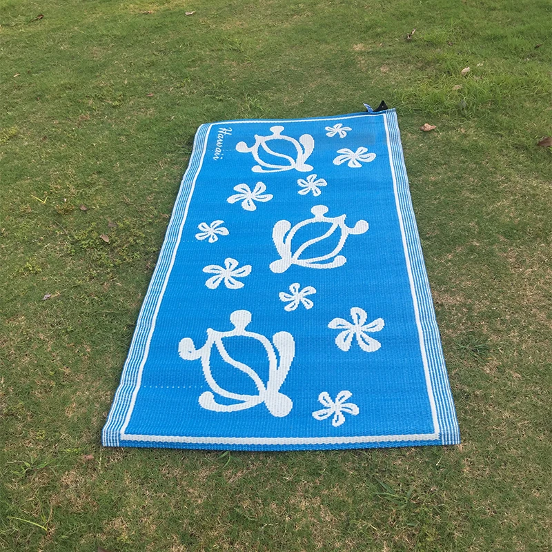 

RTS Woven Camping Beach Picnic Mats Woven Plastic Outdoor Mats, Any color can be available