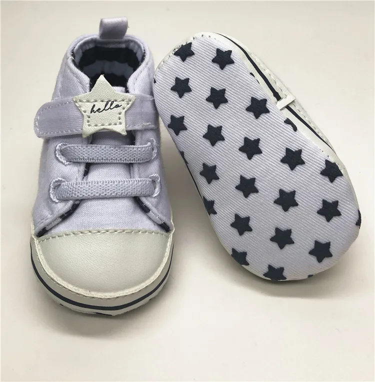 
wholesale white canvas baby shoe soft sole first walkers kid shoes 