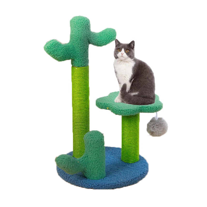 

Modern Condo Climbing Designer Customized Wood Large Cat Play Pet House Scratcher Tower Cat Tree For Cats