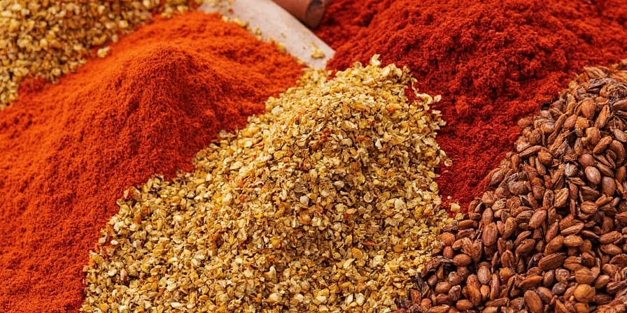 Collection of exotic spices