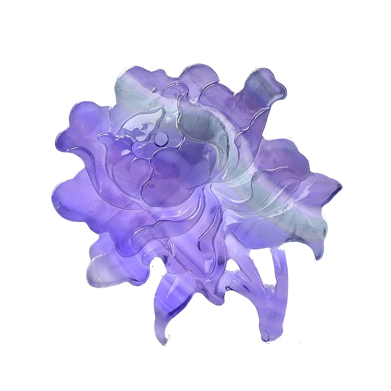 

Wholesale natural crystal carvings fluorite flower crystal flower