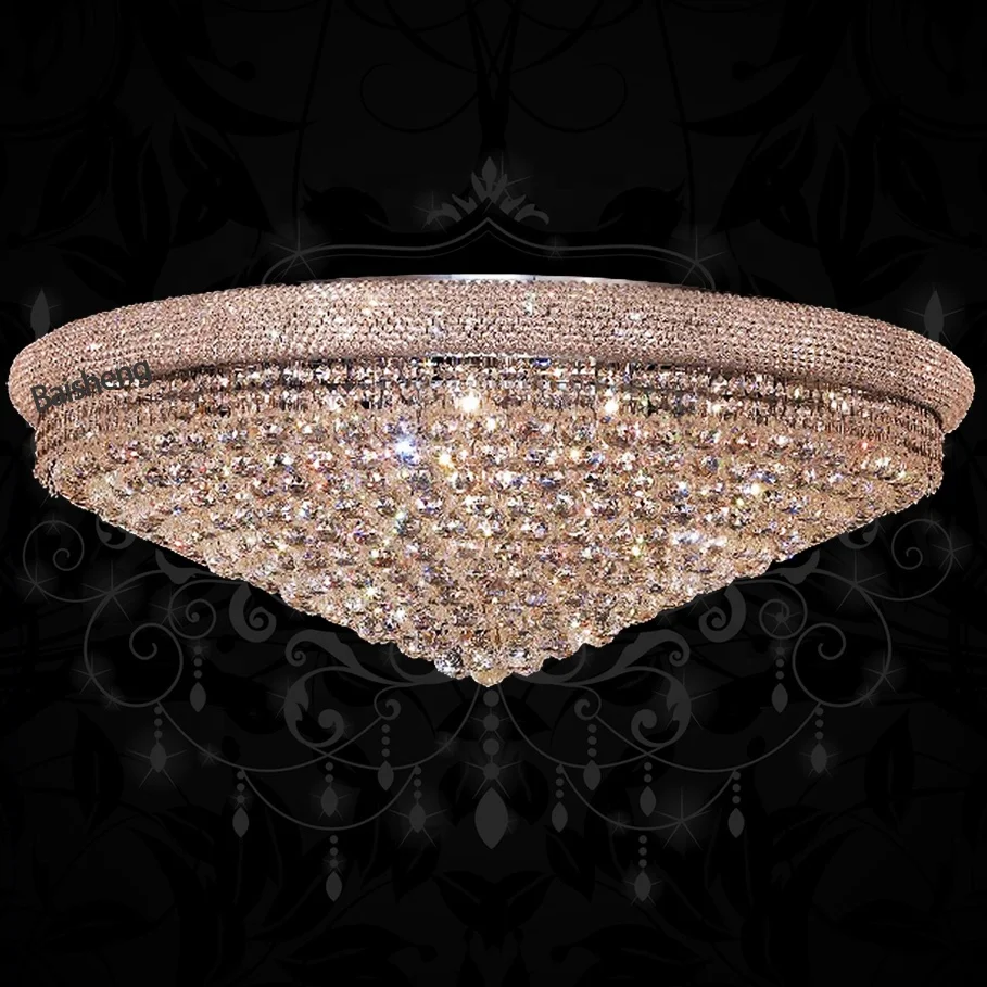 
90cm wide crystal ceiling light chandelier lampada da soffitto lampara de techo taklampe taklampa plafondlamp lustr 