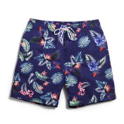 

Floral Printed Shorts Men Women Unisex Beachwear Hawaiian Drawstring Waist Summer Beach Shorts, Any color will be printed brilliantly according to pantone card