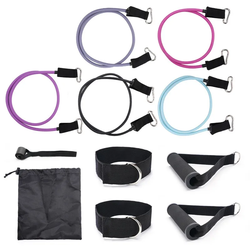 

Workout Training Tubes Exercise 11 Pcs Resistance Bands, Body Building Accessories Heavy Duty Resistance Band