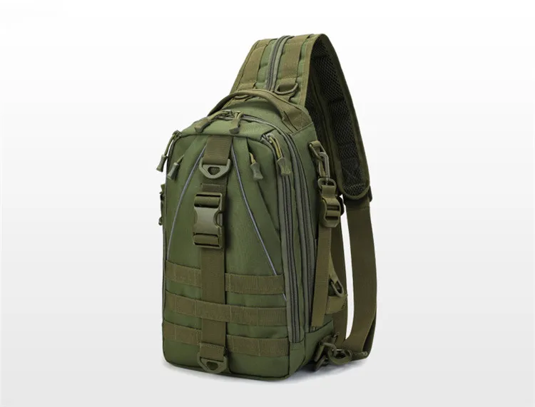 2020 new  single shoulder multifunctional tactical camouflage outdoor bag travel sports large capacity backpack chest bag men