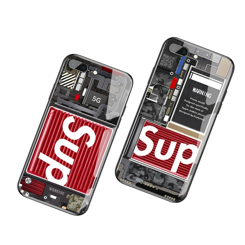 

Customized Logo Printing Universal Waterproof Phone Case LED Light Luminous Flashing Phone Case