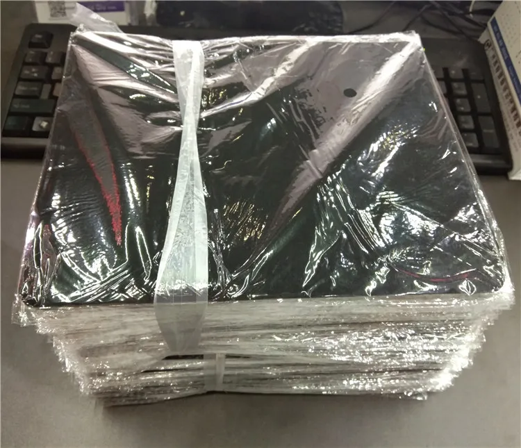 

No Stitched Small Rubber Mat Black PC Mouse Pad for Promotion