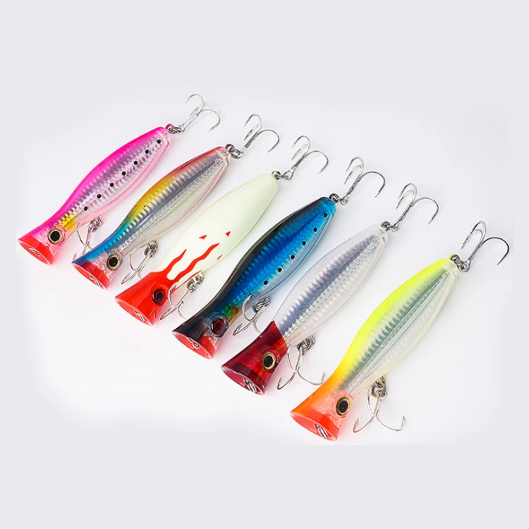 

Unpainted ice squid big game fishing popper fishing lure popper, 5 colors