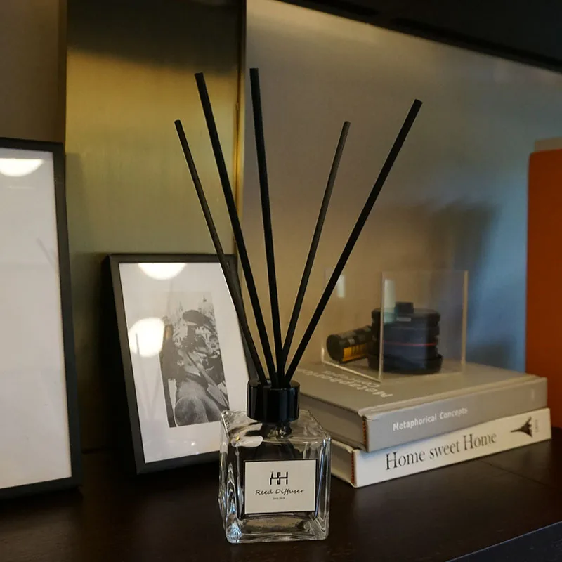 Black Aroma Synthetic Reed Diffuser Fiber Sticks Without Gule Air