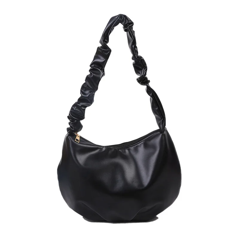 

SP627 All-match wrinkle soft cloud bag female solid color underarm bag single shoulder dumpling bag, Multi colors