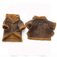 

Amazon Pet Supplies Luxury Fur Dog Jacket,Pet Jacket Clothes,Wholesales Winter Dog Coats Made Of PU Leather