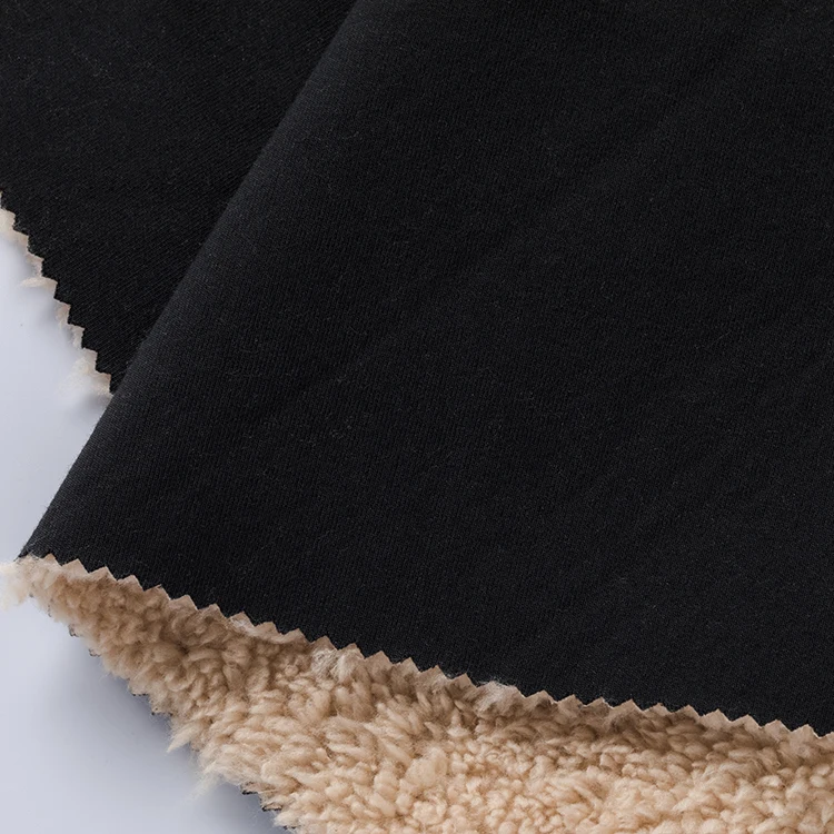 
Factory wholesale black cloth plus lamb cashmere fabric for Clothing pajamas underwear 