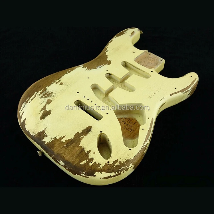 Custom Basswood Electric Guitar Body Relic Vintage St Guitar Body For