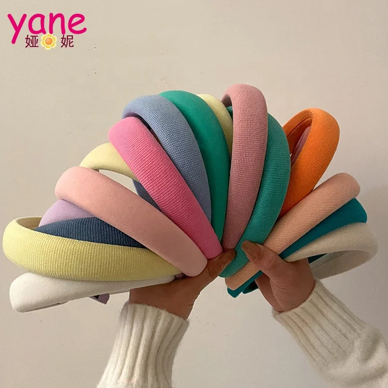 

Wholesale colorful hairband about polyester padding Alice headband custom patterns for women