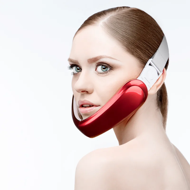 

Ems Micro Current Vibration Facial Massager Face Lift Beauty Instrument Face Slimming Double Chin V Line Face Lifting Shaping, Whtie,red