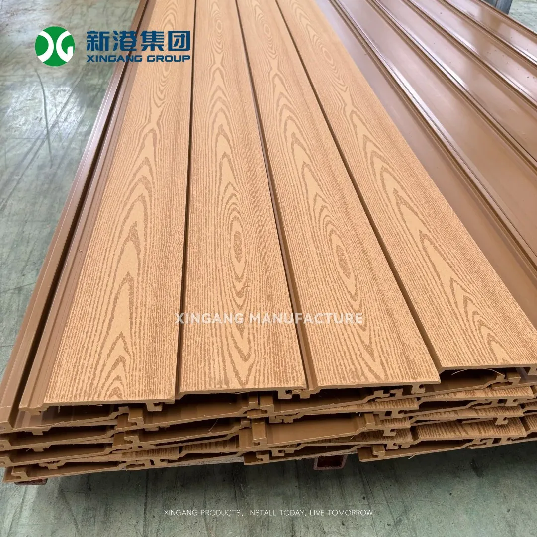 WPC Siding Wood Grain Close-up