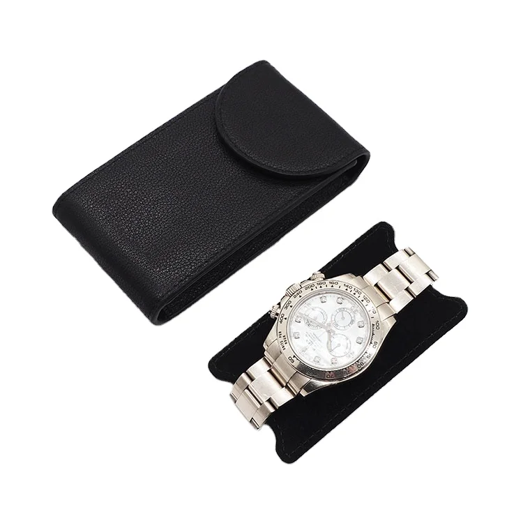 

Top Grain leather Luxury Watch Strap Leather Watch Pouch Bag, Customized color