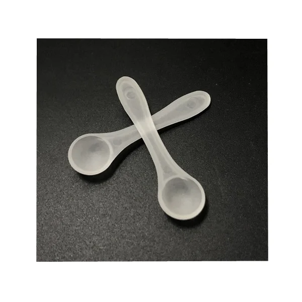 

0.25g mini plastic frosted powder measuring spoon,0.5ml small clear PP salt spoon, 5cm scoop