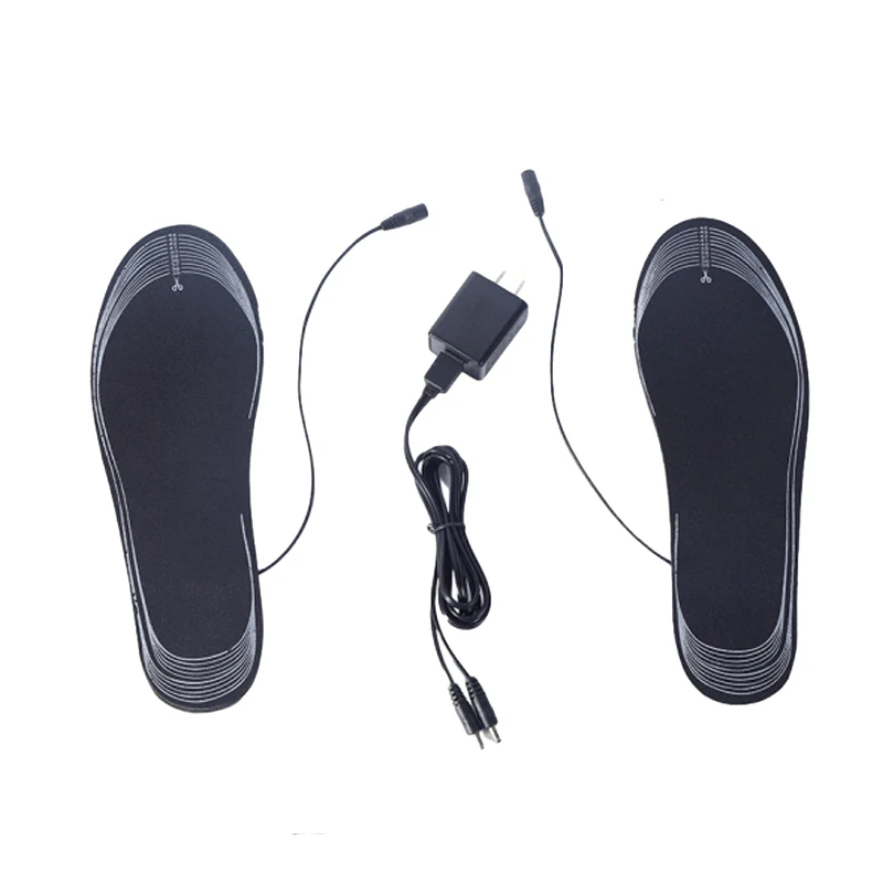 

Winter Outdoor Sports Keep Warm Black Unisex EVA Rechargeable Electric USB Heated Shoe Insoles
