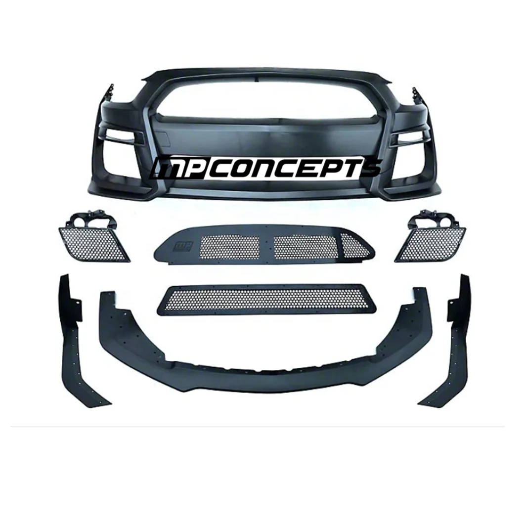 
MP CONCEPTS GT500 STYLE FULL FRONT BUMPER KIT BODY KIT FIT FOR 2015-2017GT ECOBOOST V6 MUSTANG 