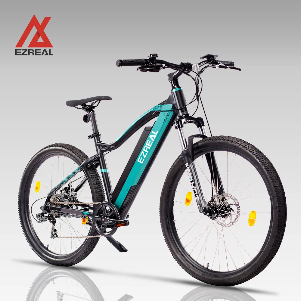 

EZREAL popular OEM 27.5" inch 36v 250w green power electric bicycle mountain bike e mtb for men
