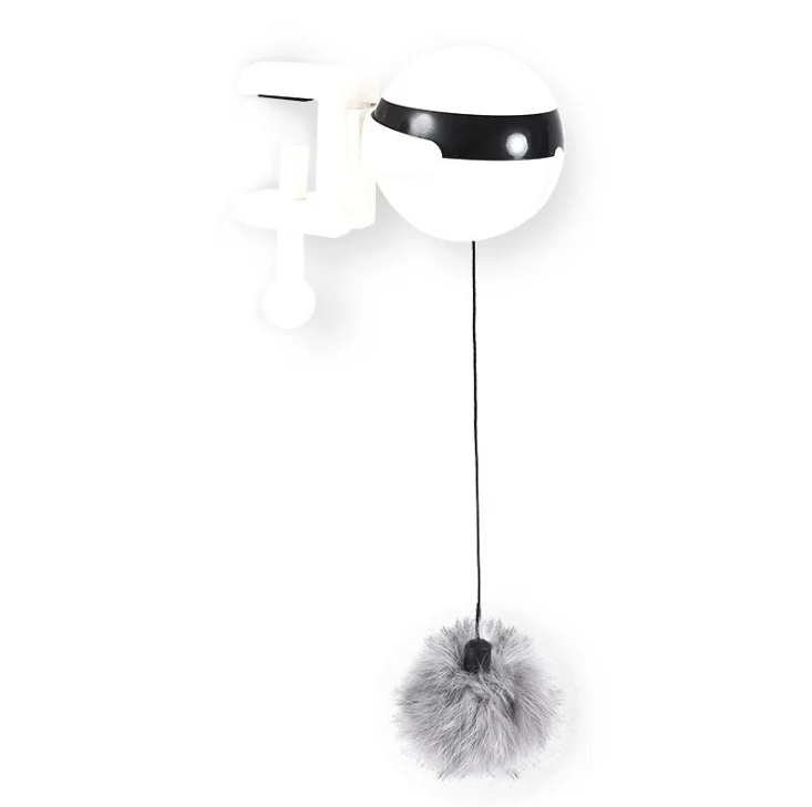 

Cat electric lift Toy Puzzle to solve the lack of toys tease cat rabbit hair ball, White