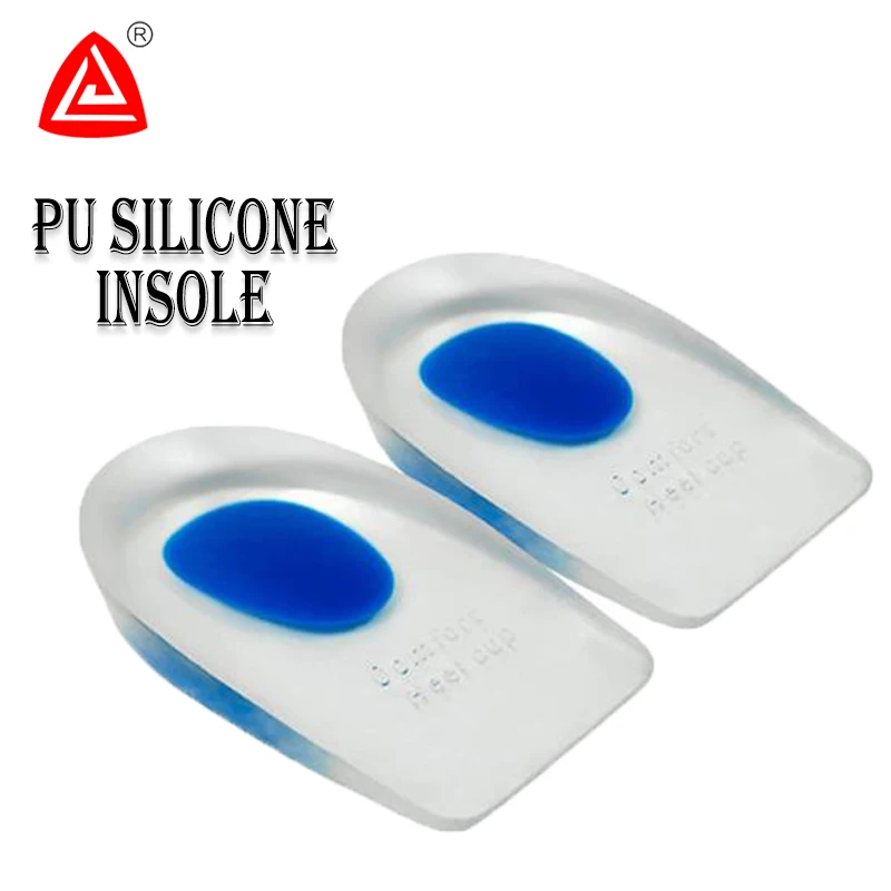 

DZ Semelle orthopedique Wholesale Silicone Heel Pad Transparent Movement Elastic Shock Absorption Increase Pu Insole, Customization