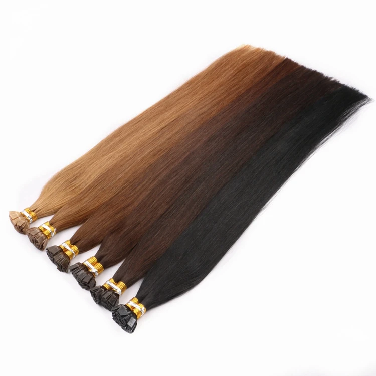 

HARMONY 50g 20" 20inch one donor virgin cuticle aligned pre bonded hair extensions blonde keratin flat tip hair