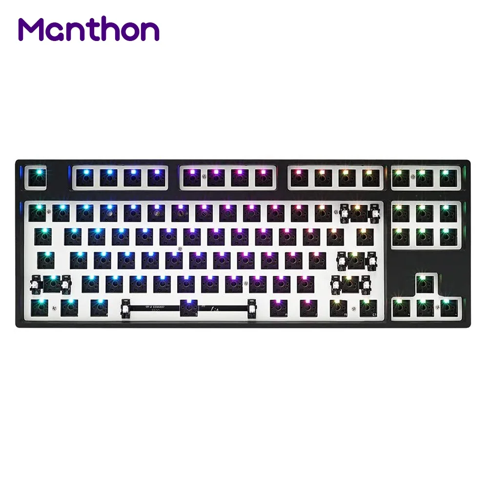 

Custom Case Kalih Kailh Hot-Swap DIY Kit 87 PCB CNC RGB Hot Swap Socket Keyboard