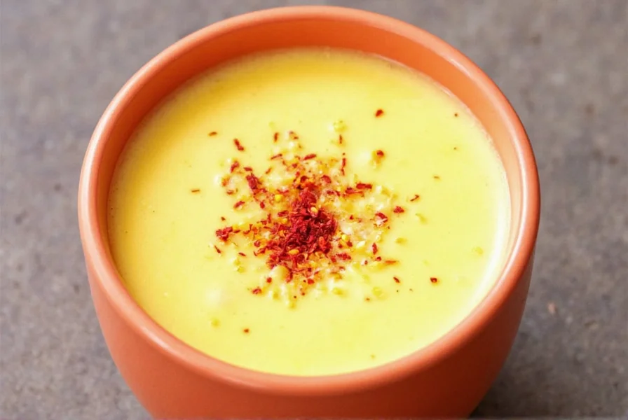 Saffron threads being carefully measured for traditional saffron milk recipe