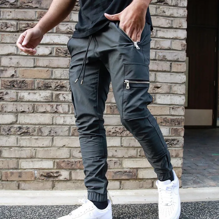 

2021 Men's clothing sports trousers trendy casual cotton jogger cargo pants, Different colors and support to customized