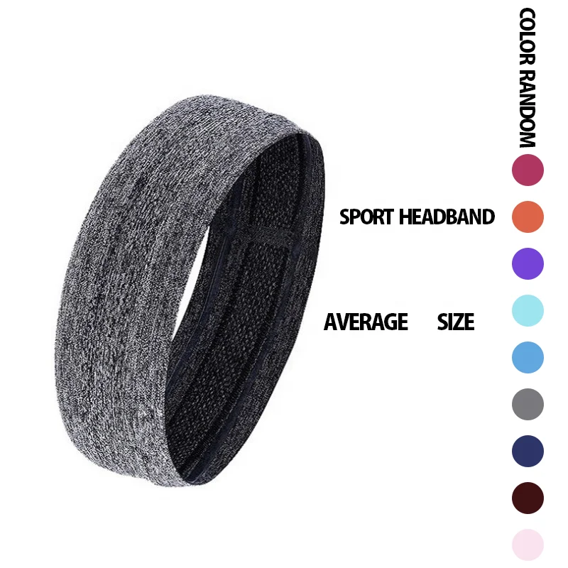 

Custom comfortable cotton workout women elastic headband sport yoga running headbands men, Picture