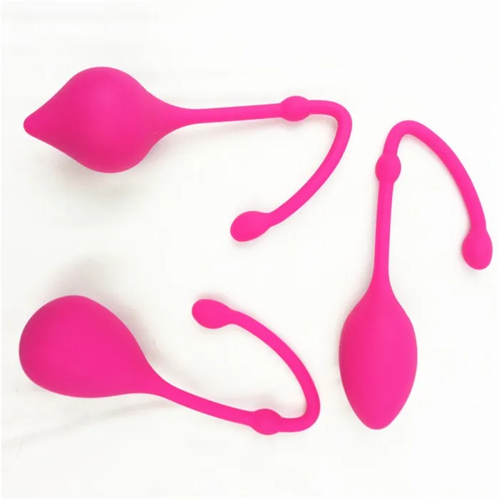 Woman Exerciser toys full Silicone Coating Kegel balls  anal vaginal toys sex adult