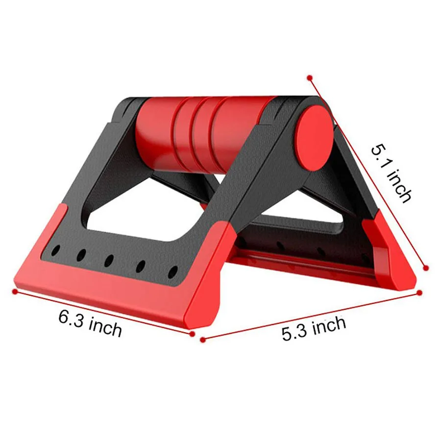 

Push Up Bar Strength Rack Home Workout Equipment Heavy Duty Training Stand Handles Silicone Grip for Floor Exercise