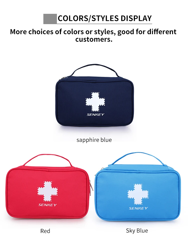 Outdoor Travel Home Red Blue Custom Medical Nurse Bag Emergency Medic