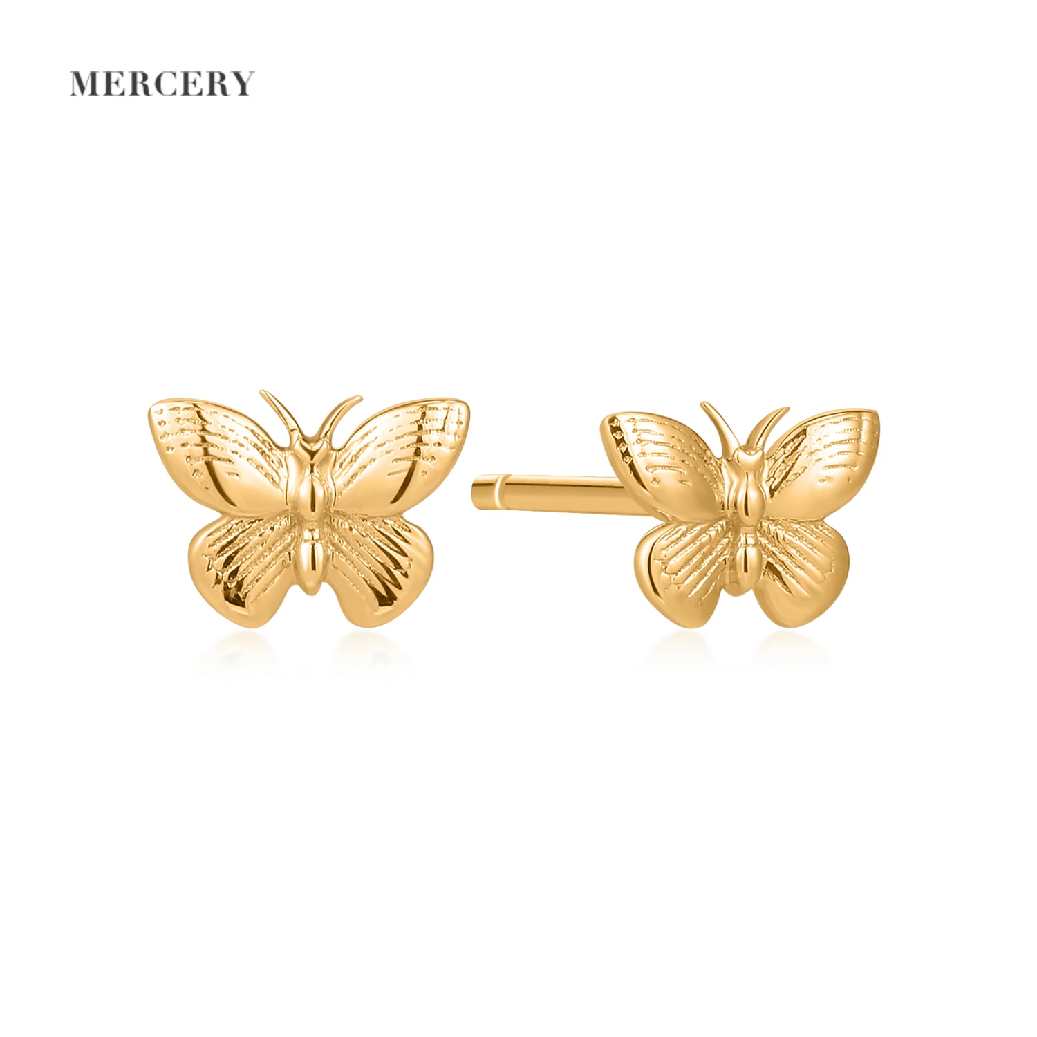 

Mercery Fashion Earrings Trend 2022 Beautifully Designed Butterfly Earrings 14K Solid Gold Stud Earrings Women Jewelry Trendy