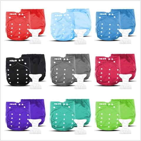 

Waterproof Material And Washable Cloth Diapers All In One Reusable Cloth Diaper With Insert, Printed