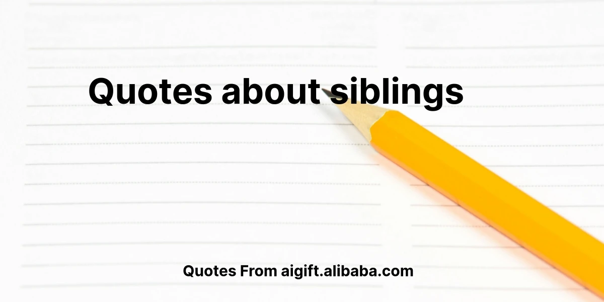 quotes about siblings