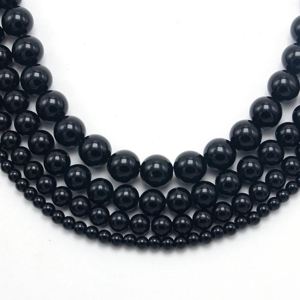 

Bestone High Quality Heishi Round Black Obsidian Stone Beads for Jewelry Making