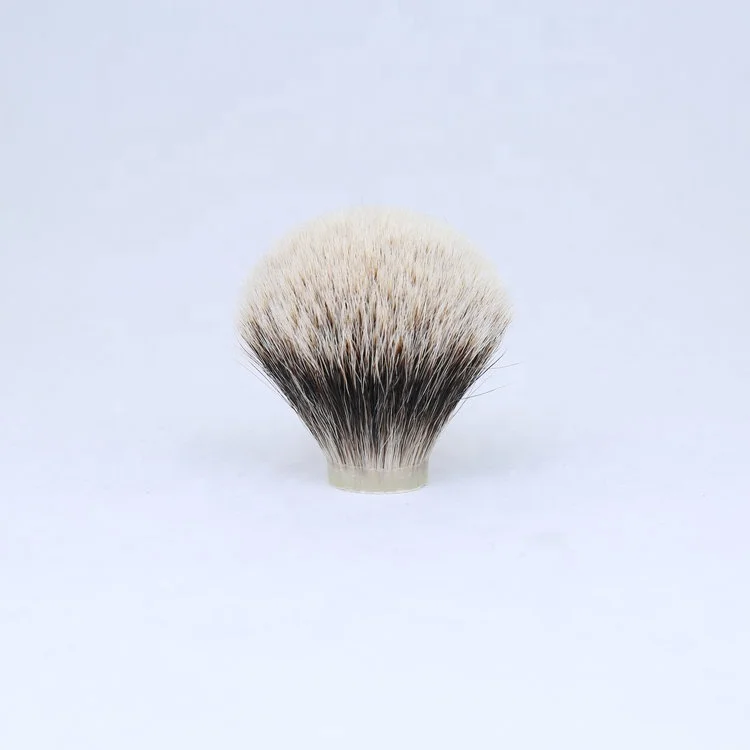 
Yaqi wholesale customeized mens shaving head bulb shape two band badger hair shaving brush knot 