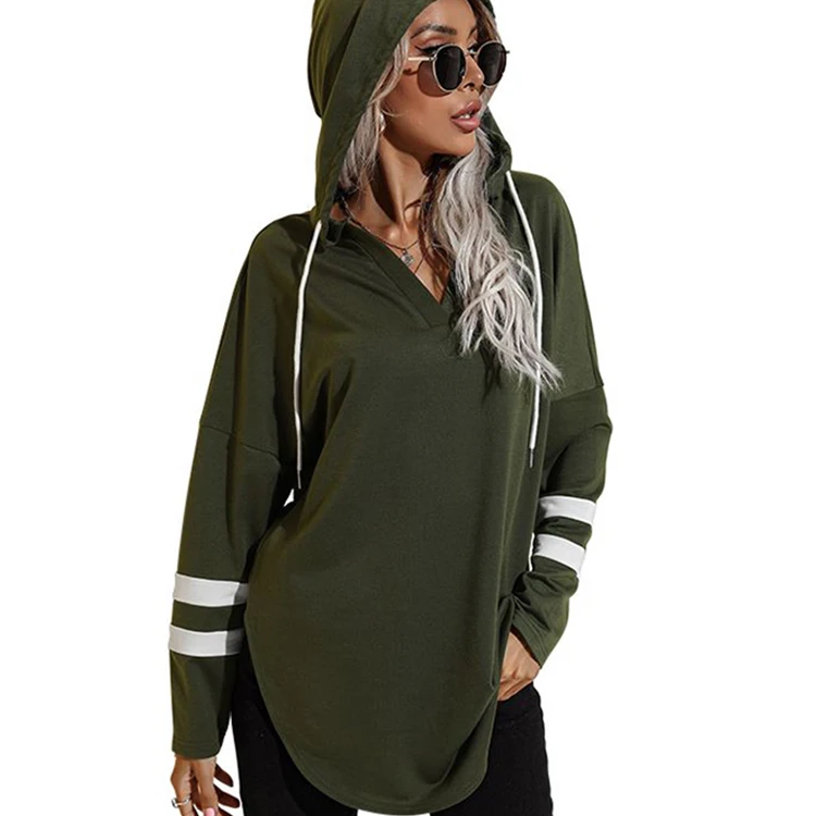 

Custom Streetwear Manufacturer Fashionable Corded Sweatshirt Workout Hoodie Women