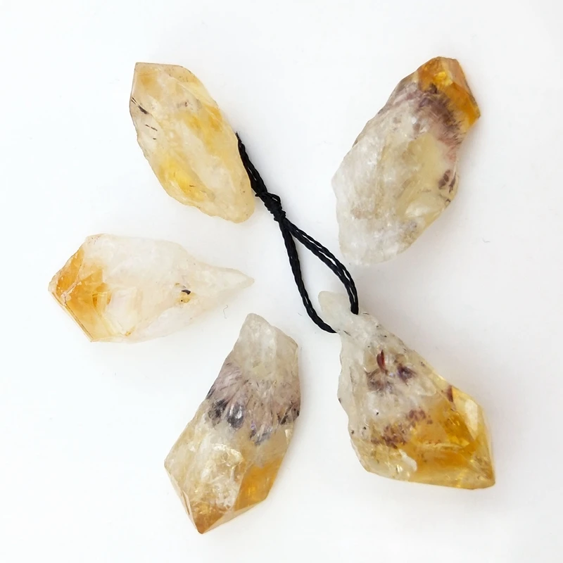 

Natural Raw Citrine Point Pendant Gemstone Freeform Top Drill Geode Crystal jewelry charms Rough Crystal Necklace Gold Pendant, Gold natural pendant